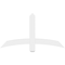 Ekena Millwork Bellingham Architectural Grade PVC Gable Bracket, 48"W x 26"H x 2"D x 4"F, 13/12 Pitch GBP048X26X0204BEL00 - alternate 2